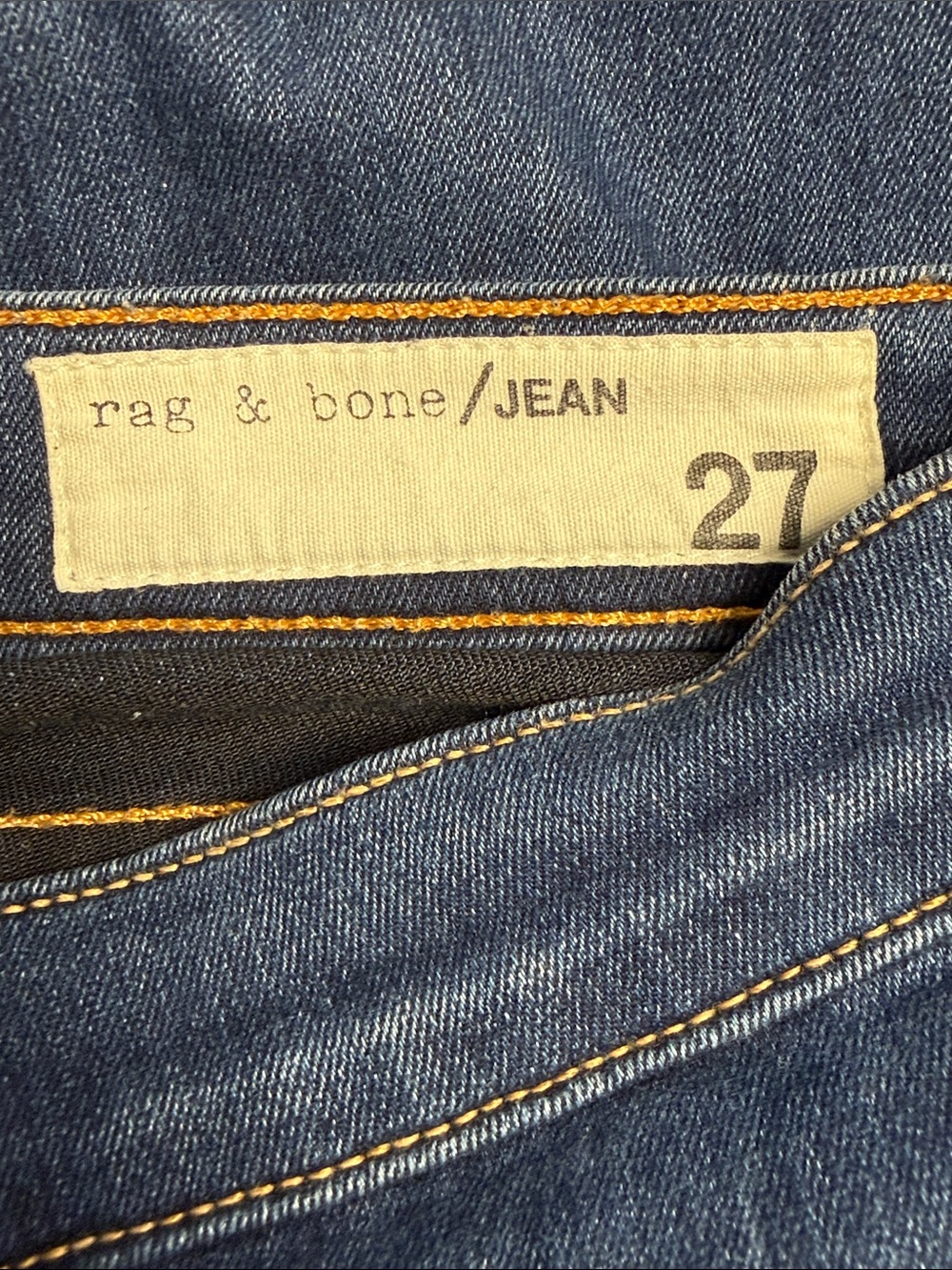 rag & bone /JEAN Women's Skinny Jeans Size 27 Dark Wash - Picture 6 of 6